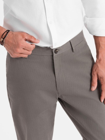 Férfi regular fit chino nadrág, szürke – fotografie produktu 2