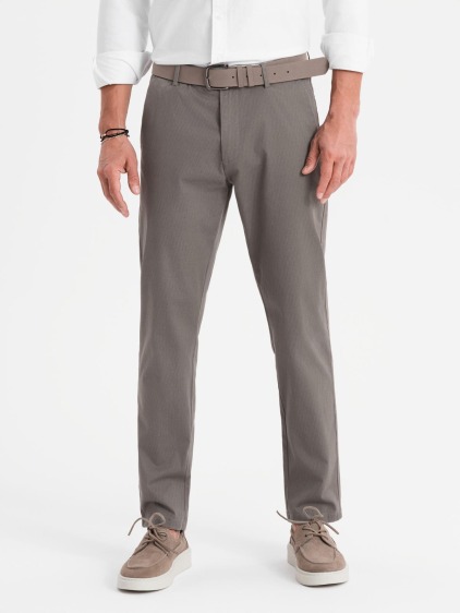Férfi regular fit chino nadrág, szürke – fotografie produktu 4