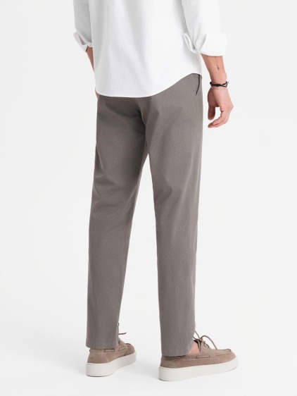 Férfi regular fit chino nadrág, szürke – fotografie produktu 7