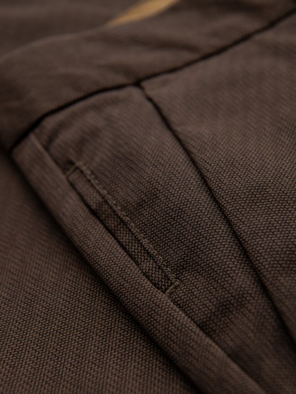 Férfi regular fit chino nadrág, barna – fotografie produktu 8