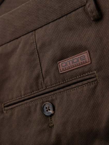 Férfi regular fit chino nadrág, barna – fotografie produktu 9