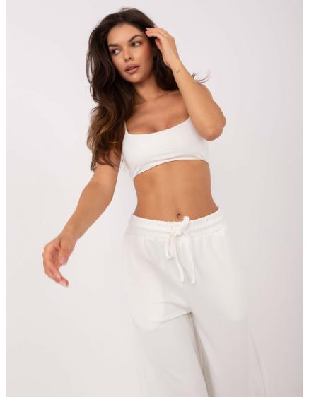 Ecru tepláky s viskózou