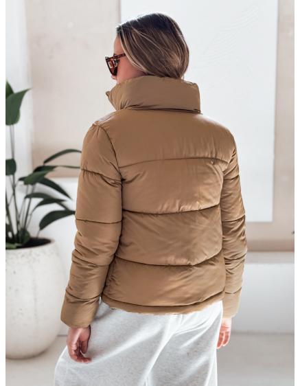 Dámska prešívaná zimná bunda LAROSE tmavo béžová