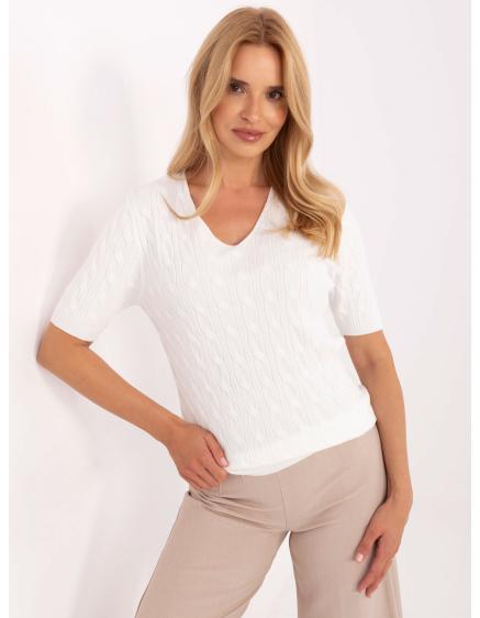 Világos bézs színű, egyszínű női pulóver