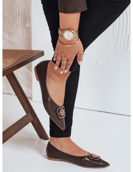 Női barna balerina cipő