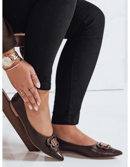 Női barna balerina cipő