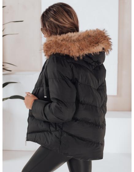 Dámska prešívaná bunda, čierna