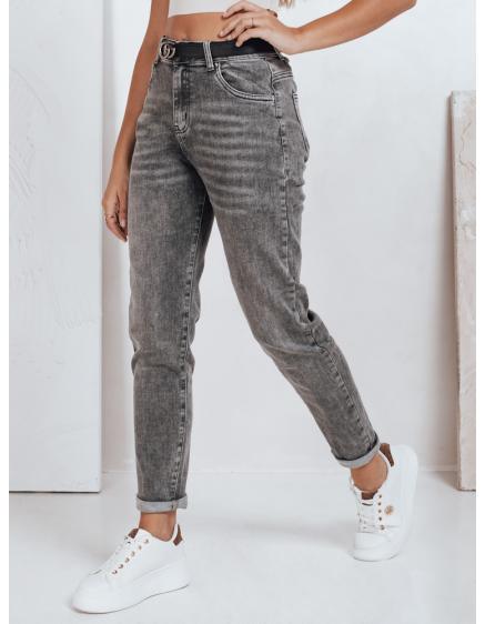 Dámské džíny mom fit, šedé