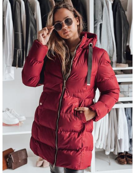 Dámská zimní bunda s kapucí GABRIELLE vínová