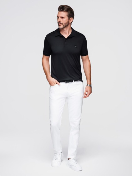 Pánská regular fit polokošile s krátkým rukávem, černá – fotografie produktu 3