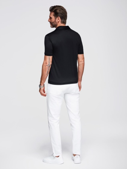 Pánská regular fit polokošile s krátkým rukávem, černá – fotografie produktu 5
