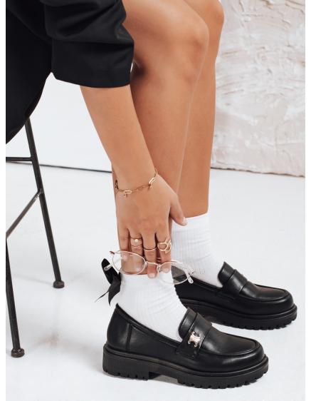 Dámske čierne mokasíny