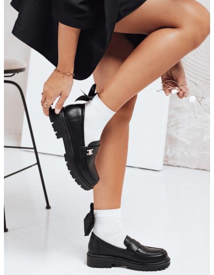 Dámske čierne mokasíny