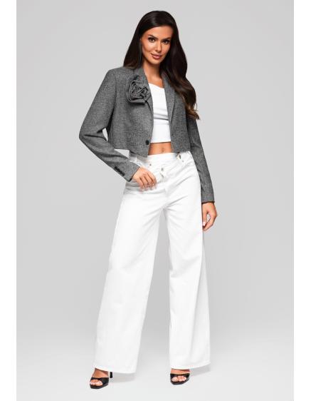 Dámská bunda LW-BLZB-0100 – šedá