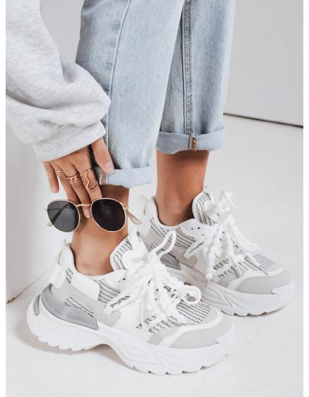 Női magas platform tornacipő BEASTAR fehér