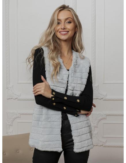 Dámska vesta VLR008 – svetlo sivá