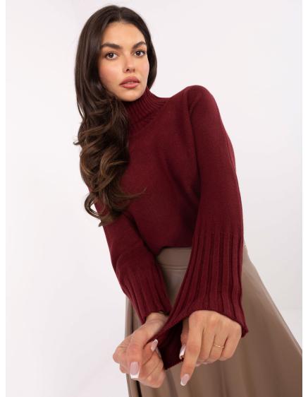 Bordó oversized pulóver RUE PARIS