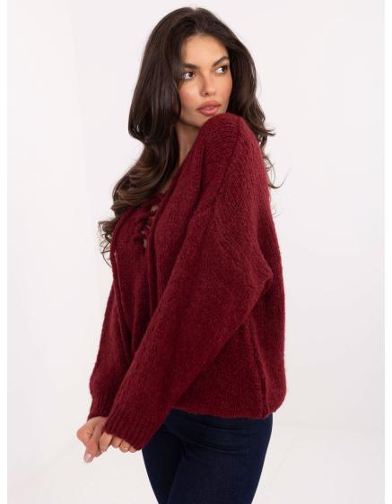 Fluo zelené mini pletené šaty s výstřihem do V RUE PARIS