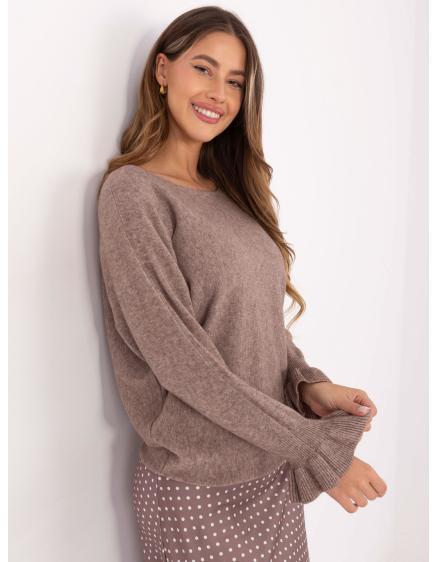 Fango dámský svetr s volánky na rukávech