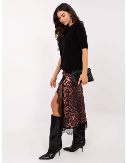 Černý dámský svetr s pružnými lemy