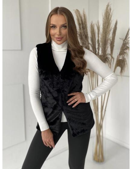 Dámska vesta VLR012 – čierna