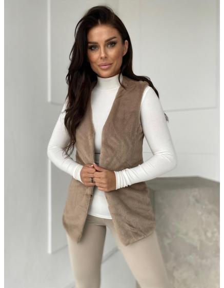 Dámska vesta VLR012 – béžová