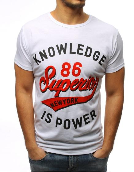 Férfi CHOICE póló fehér nyomtatással