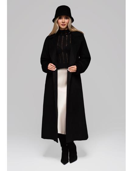 Dámský vlněný kabát LARICA OW-COLC-0106 v1 – černý