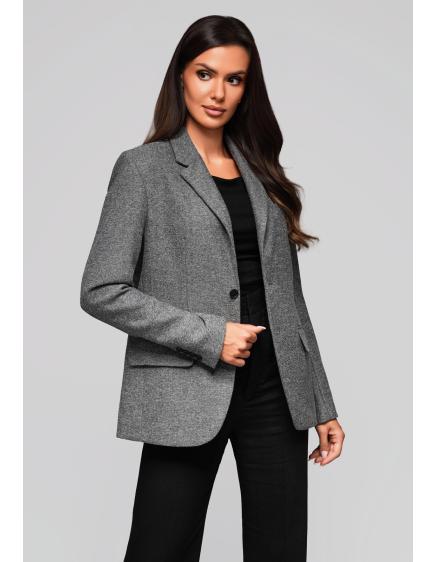 Dámská bunda LW-BLZB-0101 v2 – šedá