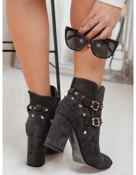 Női szarvasbőr hócsizma sötétszürke