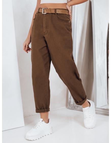 Női mom fit farmer barna