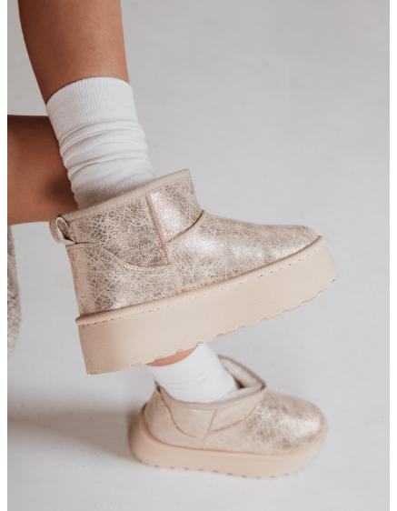 Női hócsizma, velúr bézs