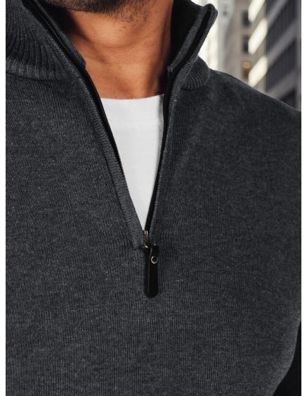 Férfi pulóver, világosszürke