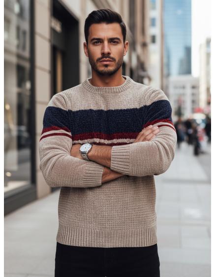 Férfi barna pulóver