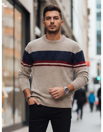 Férfi barna pulóver