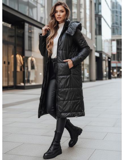 Dámska prešívaná bunda ORVITA, s kapucňou, čierna