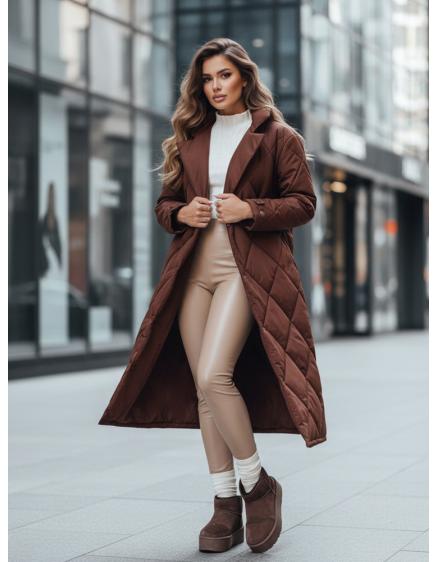 Dámska prešívaná bunda WARMISSA, hnedá