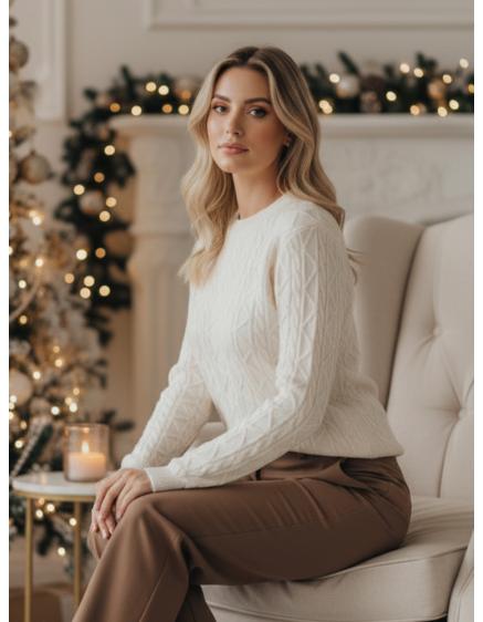 Dámský svetr BRAVINA, ecru