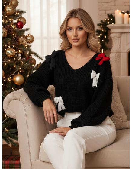 Dámský svetr one size PUREBOW černý