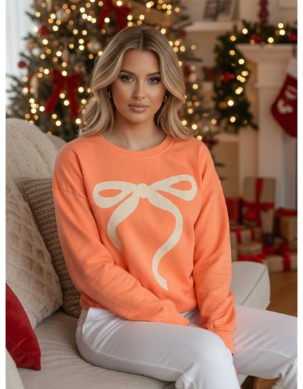 Dámská mikina one size oversize SOFTTIE oranžová