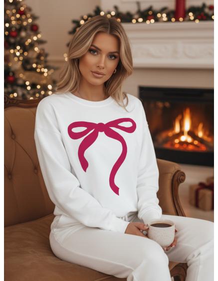 Dámská mikina one size oversize SOFTTIE bílá