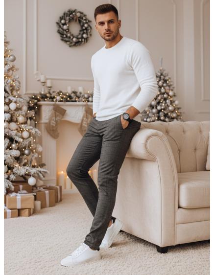 Férfi grafit színű alkalmi nadrág