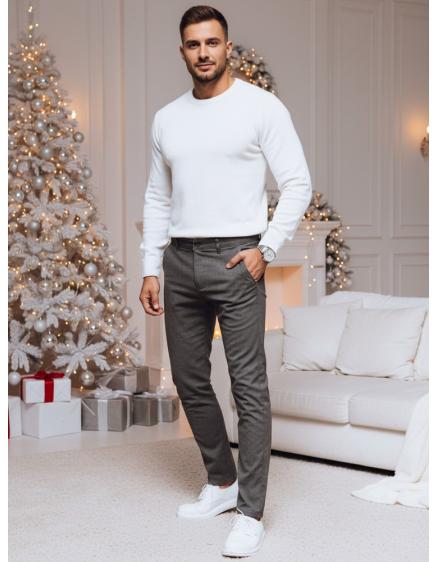 Férfi chino nadrág, sötét szürke