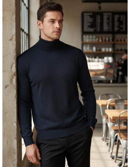 Pánský rolák tmavě modrý