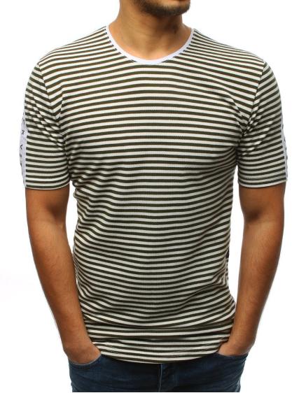 Pánske tričko s potlačou tmavo zelené