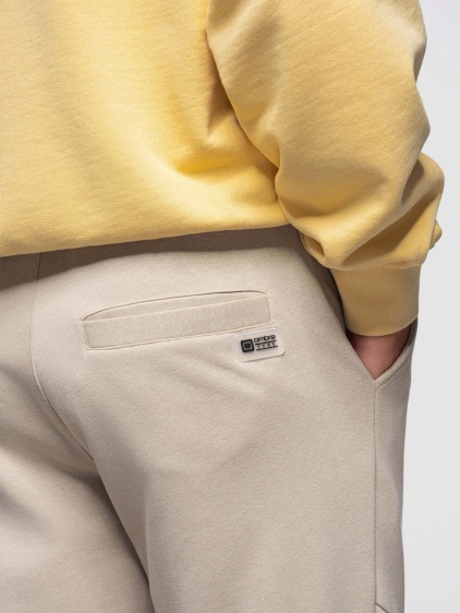 Pánské regular fit jogger tepláky s pružnými manžetami, béžové – fotografie produktu 6