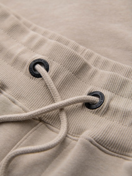 Pánské regular fit jogger tepláky s pružnými manžetami, béžové – fotografie produktu 8
