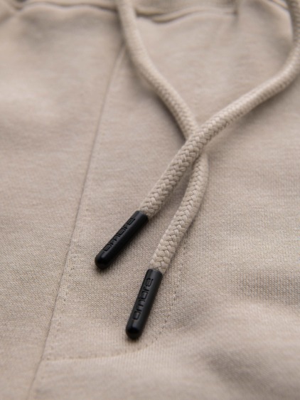 Pánské regular fit jogger tepláky s pružnými manžetami, béžové – fotografie produktu 9