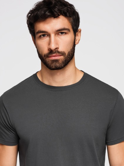 Férfi háromdarabos regular fit pólószett rövid ujjal és kerek nyakkal, többszínű – fotografie produktu 7