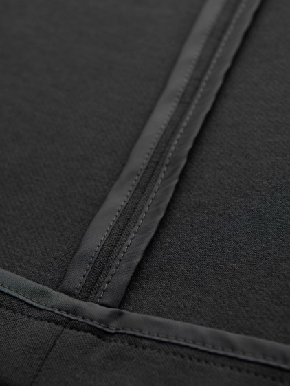 Pánské slim fit pletené sako se třemi předními kapsami a jemnou strukturou, tmavě šedé – fotografie produktu 14